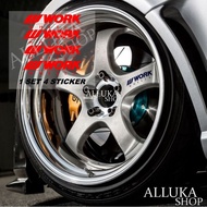 Car rim sticker. work wheel rim sticker