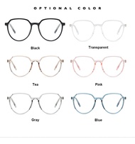 [พร้อมกล่อง] KATELUO CJ8818 Trend Computer Eye Protection Anti-Blue Light Glasses Full Frame TR Squa