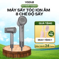 [DEGREE GRAY] YOOLE High Speed Negative Ion Hair Dryer - 8 Salon Standard Wind Modes Anti-Frizz -