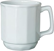 Nankai Tsusho F.O.B COOP Cafe Mug, White, Size: Approx. 4.1 x 3.5 inches (10.5 x 9 cm), 0748-008