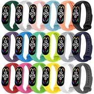 Painted For Xiaomi Mi Band 7 6 5 watch band Wristband Replacement For Mi band 7/6/5 Smart watch Sili