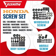 TUSHIMA Honda Full Set Body Cover Screw Nut Coverset Skru EX5 RS150 Wave 100 125 110 Dash DX Future 