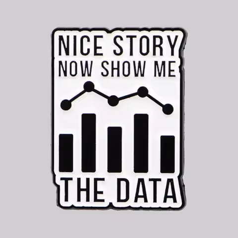 Data Science Enamel Pin Funny Brooch Pines Lapel Pins Badge on Backpack Clothing Accessories Fashion