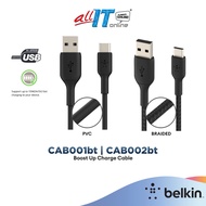 Belkin Boost Up Charge USB-C to USB-A PVC Cable CAB001bt | Braided Cable CAB002bt