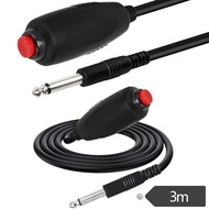 Nurse Pager Push Button Switch Cable 3m Big Two-Core Mono 6.3mm/6.5mm Emergency Call Button Cable