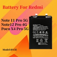 Battery For Redmi Note 11 Pro 5G Note 12Pro 4G Poco X4 Pro 5G Bateri BN5E 2201116SG 2201116PG 220111