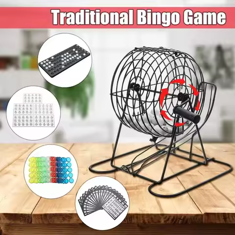 1SET Bingo Game Console Simulative Lottery Machine Children Educational Toys Creative Bingo Machine 