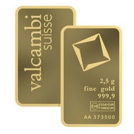 2.5 GRAM GOLD BAR VALCAMBI SUISSE REPLICA – KOLEKSI CANTIK / HADIAH / KESELAMATAN.