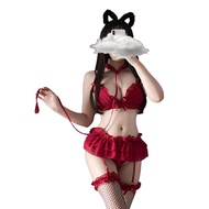 Sexy Lingerie for Women for Sex Anime Maid Cosplay Costumes Lace Garter Belt Babydoll Lingerie Set