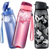 #Tupperware H2GO Flip Top Straw Tumbler 750ml Eco Bottle Water Bottle (Black/ Purple) Botol Air buda