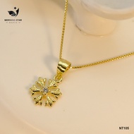 Silversmith Gold plated Necklace Genuine silver COATED Gold NT105 Necklace And Pendant 92.5% Sterling Silver Chain Women