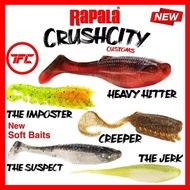 RAPALA Crush City Soft Baits Creeper Heavy Hitter The Jerk The Suspect Rubber Plastic Crushcity TPE