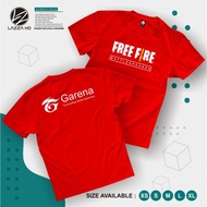 UC265 Kaos Anak Baju Laki-laki FreeFreefireEsports Logo Simple kids La