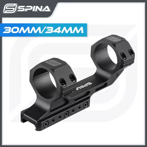 SPINA OPTICS 34mm/30mm Scope Tube Two In One Scope Rings Riflescope 38mm Height 1.5inch 20mm Rail Mo