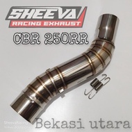 Slip on CBR 250R cbr250rr stainless steel. cbr250r 250rr exhaust connection