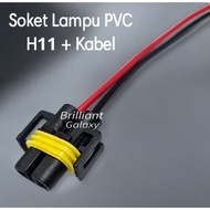 Vip3 * Socket to Car Light - H3 / H4 / H7 / H8 / H11 / H16 / Hb3 / Hb4 / H27 - Price per piece