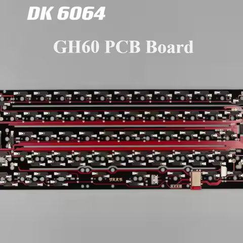 DK6064 PCB Board for Mechanical Keyboard Wireless Bluetooth Tri-mode ISO ANSI Hotswap PCB Support VI