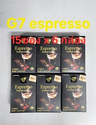 G7 Espresso coffee 15 ซอง x 6 กล่อง ล็อตใหม่