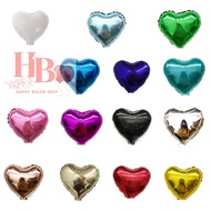 WHOLESALE 12PCS GLOSSY HEART FOIL BALLOONS SIZE 10INCH (23CM)