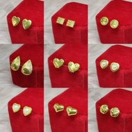 US 10K GOLD EARRINGS 10K US FANCY GOLD HYPOALLERGENIC STUD EARRINGS