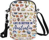 WCGXKO Australia Souvenir Crossbody Bag Australia Vacation Gift Australia Trip Gift for Australia Lo