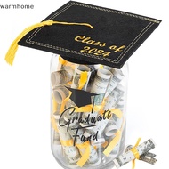 warmhome Graduation Gifts 2024 DIY Graduation Mason Jar Filled With Money &amp; Class Of 2024 Cap Kit Graduation Centerpieces Congrats WHE