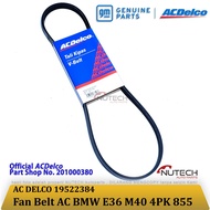 Fanbelt V Belt Fan Belt AC bmw E36 M40 4PK 855 4 PK 855 Ac Delco
