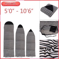 [pugwsl] 5ft .6ft Surfboard Sock Cover - Surf Board Storage Bag  Travel Carry Case - Surfing Sports 