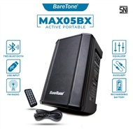 BareTone Mini Portable Speaker With USB/Bluetooth (5"/60W) MAX05BX