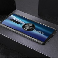 （Ready Stock）luxury OPPO Reno 2 2Z 2F/ Reno 10x Zoom Built-in Clear Ring Stand Car Bracket Phone Case Armor Back Cover