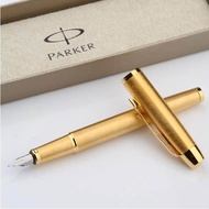 Parker IM CLASSIC Golden fountian PENGOLD Trim พร้อมหมึกดูดซับ coverter 0.5mm Fine Point