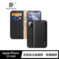 DUX DUCIS Apple iPhone 13 mini Hivo 真皮保護套(紅色)