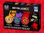 TAKARA TOMY BEYBLADE X EVANGELION  DECK SET「BEYBLADE X新世紀福音戰士戰鬥陀螺限定套組」