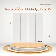 Saklar 4 Gang NERO - Saklar 4 Tombol Nero VEGA Q3L1641 - MW Putih