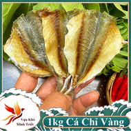 1kg Khô Cá Chỉ Vàng Ngon Loại 1 Khô cá Chỉ Vàng 3 nắng (Khô đi Nước Ngoài) - Khô cá Chỉ vàng Sông Đố