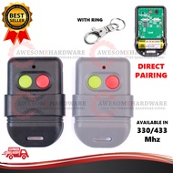 (330 433) 2 BUTTON AUTOGATE DOOR REMOTE CONTROL SMC5326 WIRELESS REMOTE CONTROL WITH BATTERY