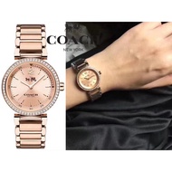 (Real Photo)Original Coach Sport Rose Gold Ladies Watch 14502200 Jam Tangan Wanita