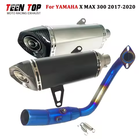 51mm Motorcycle Exhaust Pipe For Yamaha X-MAX300 XMAX300 Exhaust System Escape Moto Front Pipe Exhau