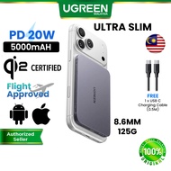 【Ultra Slim】UGREEN Qi2 5000mAh Magnetic Powerbank Magsafe Magflow Air Thin Portable Travel Lightweig