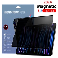 Magnetic Privacy Screen Protector For iPad Pro 11 2024 A2837 Pro 13 Air 11 13 inch 12.9 12 9 11 10th Gen Air 5 4 3 For iPad 7th 8th 9th Gen 10.2 10.5 Removable Anti Spy Film