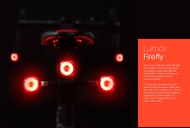 Lumos Firefly - The Ultimate Bike Light System | Smart bike light that combine smart syncing lights, turn signals, super bright daytime visible LEDs, wireless charging, and an innovation magnetic based mounting system