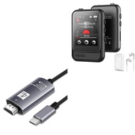 BoxWave Cable Compatible with Colorcool M8-32GB-Black (1.8 in) - SmartDisplay Cable - USB Type-C to 