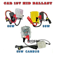 HIGH QUALITY Car Headlight 38W / 55W 12V HID GOLD Slim HID Ballast for H1 H3 H4 H7 H8 H9 H11 H16 900