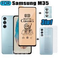 3 IN 1 Samsung M35 Ceramic Tempered Glass Matte Gaming Screen Protector for Samsung M55 C55 A55 A35 