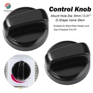 EMERAY Control Knobs, D-Shape Valve Stem 8mm Barbecue Stove Knob,  Black Gas Grills Replacement Part