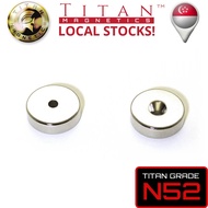 Ring Countersunk Neodymium Magnets 20od x 3.5id x 6mm N52 2pcs/pack
