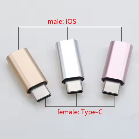 USB C Male To IOS Female Adapter For iPhone X XR XS Max 8 7 6 6S Plus Type-C to 8pin Charging Synchr
