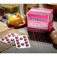 NEWTROFACE tablets: Blood supplement, increased resistance, Vitamin B1-B6-B12 supplement, box of 100