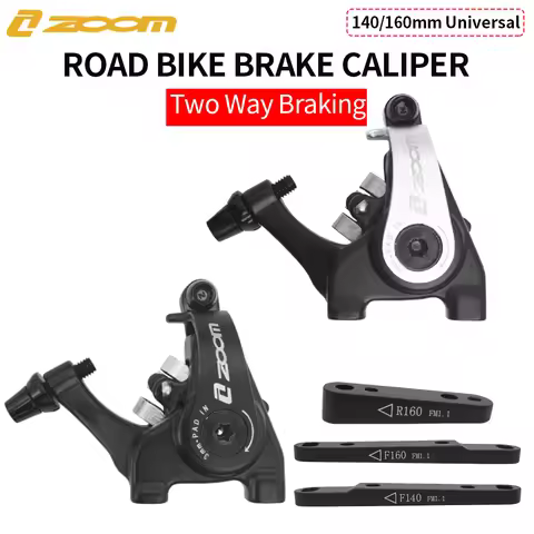 ZOOM HB700 Road Disc Brake Gravel Bike Mechanical disc Flat Mount Caliper Double Piston Bilateral Dr