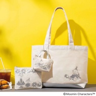 EY Japanese Appendix Moomin Cute Canvas Shoulder Bag Three-piece Student Tutor Bag Large Capacity To